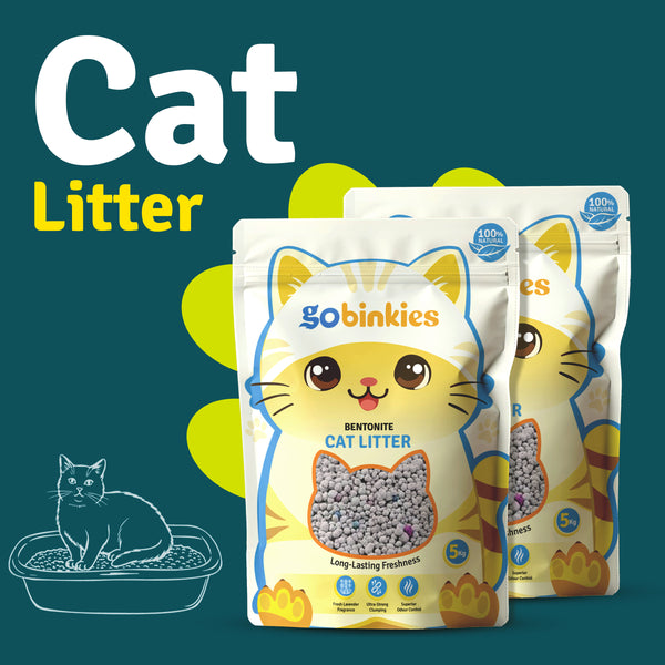 Premium Bentonite Cat Litter with Lavender Fragrance – 5kg | High Absorbency | Fast Clumping | Low Dust Formula