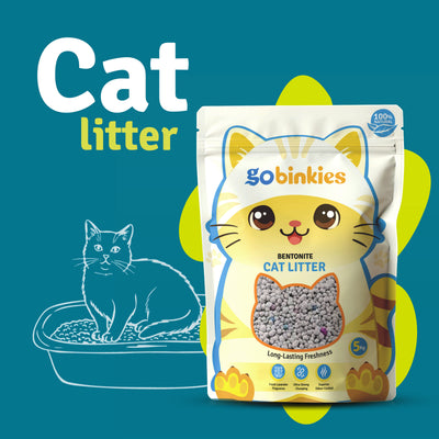 Premium Bentonite Cat Litter with Lavender Fragrance – 5kg | High Absorbency | Fast Clumping | Low Dust Formula