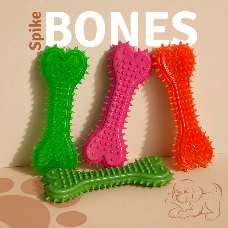 Gobinkies Spike Bone for Dogs | Durable Chew & Fetch Toy for Pets