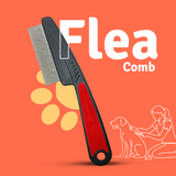 Flea Comb for Dogs & Cats – Stainless Steel Teeth | Lice & Dirt Removal | Gentle Grooming - Gobinkies