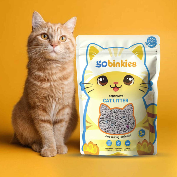 Premium Bentonite Cat Litter with Lavender Fragrance – 5kg | High Absorbency | Fast Clumping | Low Dust Formula