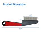 Flea Comb for Dogs & Cats – Stainless Steel Teeth | Lice & Dirt Removal | Gentle Grooming