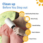 Gobinkies Pet Hair Remover Combo | Lint Roller + Reusable Lint Gloves for Clothes, Sofa & Furniture