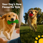 Gobinkies Spike Bone & Spike Ball Combo for Dogs | Durable Chew & Fetch Toys