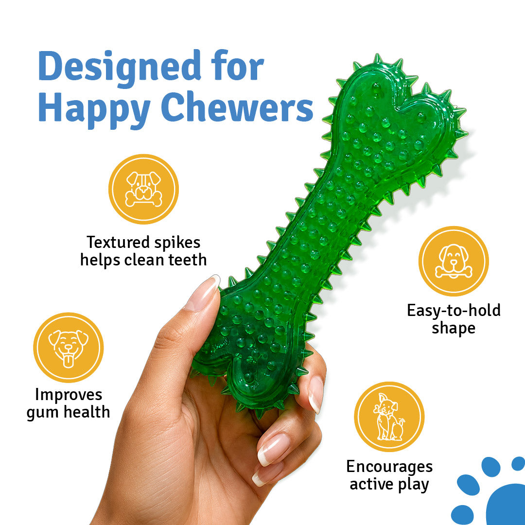Gobinkies Spike Bone for Dogs | Durable Chew & Fetch Toy for Pets